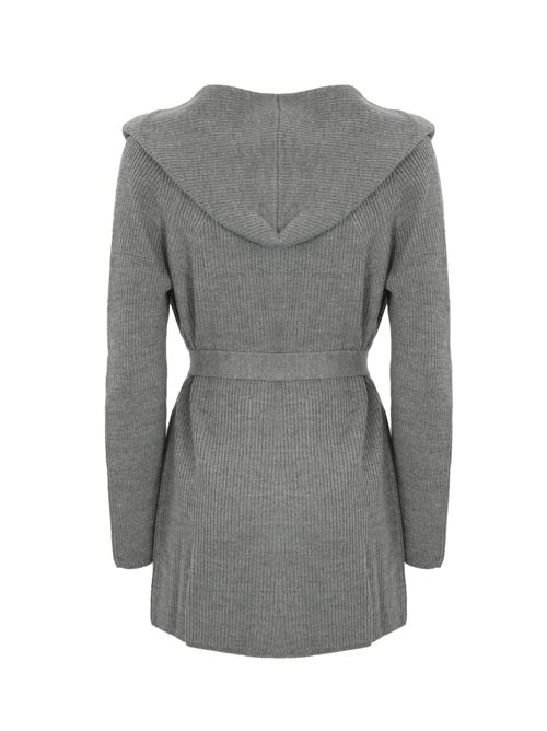 Cappotto cardigan Finezza in lana grigio chiaro MAX MARA LEISURE | 2426316028600004